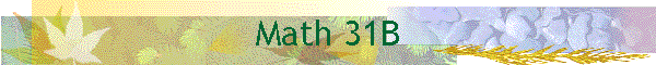 Math 31B