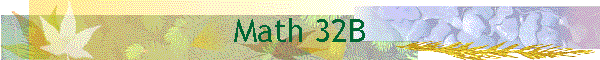 Math 32B