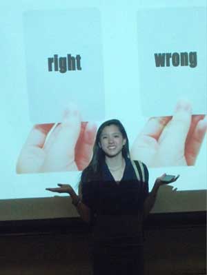 Jessie Huang at Psychology Senior Thesis Oral Presentations