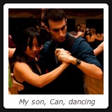 My son, Can, dancing