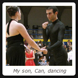 My son, Can, dancing