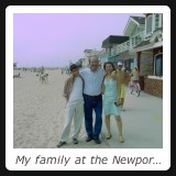 My family at the Newport beach